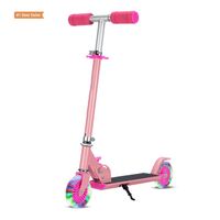 Trottinette pour enfants Istaride, 3-6 ans, deux roues, pliable, hauteur réglable, fourche en acier, selle en cuir souple, CE