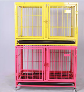กรงสุนัขแบบหนา <span class=keywords><strong>2</strong></span> ชั้น 3 ชั้น บ้านสัตว์เลี้ยงแบบซ้อนได้ กรงโลหะมีล้อ หลายสี - Product Image 5