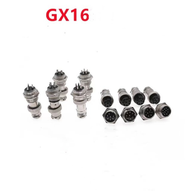 GX16 GX12 2/3/4/5/6/7/8/9/10/12Pin Power Connector Male Female Panel M12 Metal Connector Aviation Plug Socket wire connector