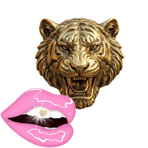 Gemas Dentales de Oro de 18K - Kit de Joyería Dental con Forma de Tigre - Accesorios Importantes - Product Image 1