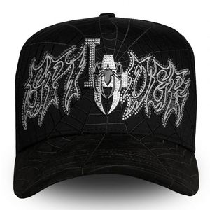 Nuovo Design Cappelli I'm a Star Rico 100% Cotone Ricamati con Strass, Cappellino Sportivo a 5 Pannelli con Visiera in Strass, Berretti da Baseball Gorras Rico Hats - Product Image 4