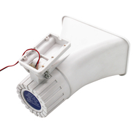 Sirène électronique 30W à deux tons, anti-UV, système d'alarme de sécurité domestique pour incendie et porte, en plastique ABS