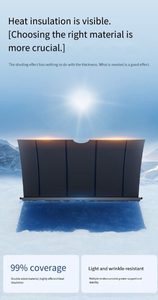 Le pare-soleil et la rideau de protection solaire pour pare-brise avant, en forme de Jeep <span class=keywords><strong>Grand</strong></span> Cherokee, sont neufs et offrent une protection UV et une isolation thermique. - Product Image 3