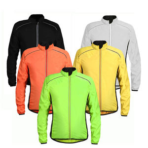 Veste de cyclisme coupe-vent personnalisée avec logo de marque, pour le Tour de France, sports de plein air, manches longues, maillot de cyclisme pour hommes avec poche - Product Image 1