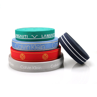 Bande élastique en nylon jacquard imprimée personnalisée, vente en gros, fabrication sur mesure