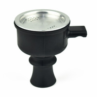 Cawan Shisha Desain Baru Pengatur Panas Silikon Pot Hookah Kepala Logam