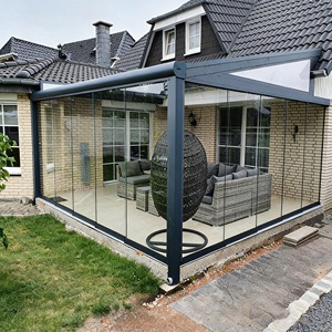 Veranda <span class=keywords><strong>in</strong></span> <span class=keywords><strong>Vetro</strong></span> Europea per Tutte le Stagioni, Tettoia per <span class=keywords><strong>Balcone</strong></span>, Veranda <span class=keywords><strong>in</strong></span> Alluminio con Profili per Tetto - Product Image 4