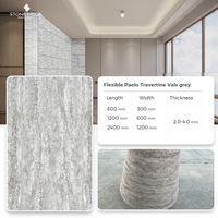 Revêtement mural en pierre flexible, carreaux fins et légers, pierre douce mcm, travertin, carreaux muraux en porcelaine pour la décoration de la maison et des villas
