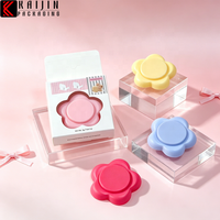 Pot de baume à lèvres créatif en forme de fleur, flacon coloré avec boîte de couleur indépendante, emballage personnalisé pour rouge à lèvres
