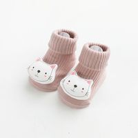 Chaussettes pour bébé, nourrisson et tout-petit, en coton antidérapant, motif animal mignon de haute qualité
