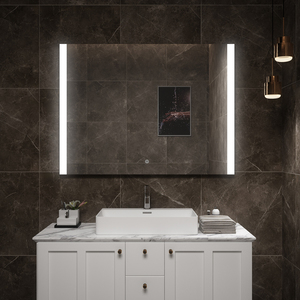 Miroir de salle de bains illuminé par LED de rectangle de conception moderne IP44 pour l'usage de salon et de chambre à coucher d'hôtel - Product Image 5