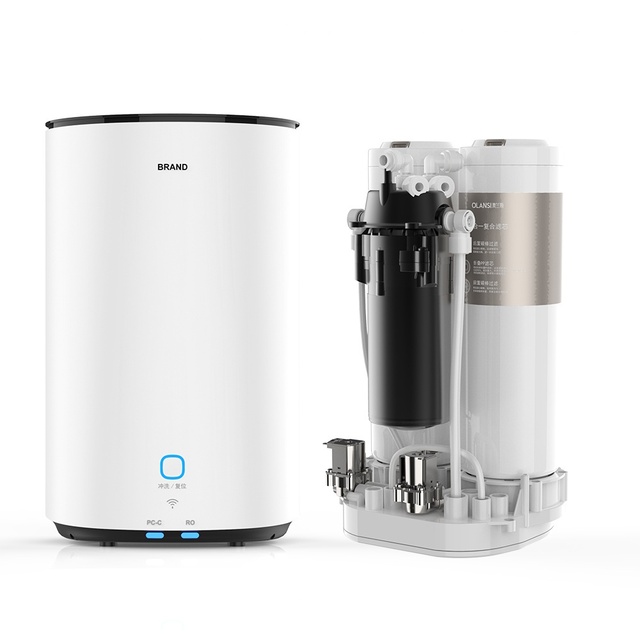 3-Stage Tankless Reverse Osmosis Under-Sink Water Purifier with Faucet Combine Faucet Water Filter System