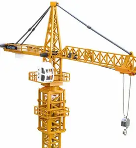 Pengiriman cepat menara derek tanpa atas tipe derek sertifikat CE Hammerhead konstruksi menara derek QTZ125 TC6015-8