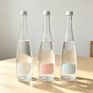 Botella de Vidrio de 500 ml para <span class=keywords><strong>Agua</strong></span> <span class=keywords><strong>Mineral</strong></span>, <span class=keywords><strong>Agua</strong></span> Gaseosa, Bebidas y Jugos de Frutas, Grabada, de Grado Alimenticio, Directo de Fábrica - Product Image 1