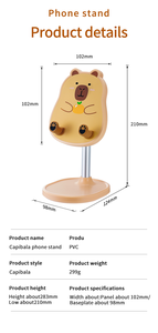 Support de téléphone portable 3D flexible en PVC et caoutchouc de haute qualité, support de téléphone portable mignon compatible avec iPad, pour une utilisation sur le bureau et à la maison - Product Image 6