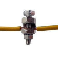 Connecteur de mise à la terre solaire, pince de terre solaire pour fil de terre vert jaune 4mm²/6mm²