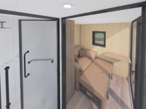 Kit de <span class=keywords><strong>maison</strong></span> de conteneur de structure <span class=keywords><strong>en</strong></span> acier pliant robotique de <span class=keywords><strong>maison</strong></span> préfabriquée d'<span class=keywords><strong>origami</strong></span> d'auto-assemblage pour le salon de coiffure d'endroits éloignés - Product Image 2