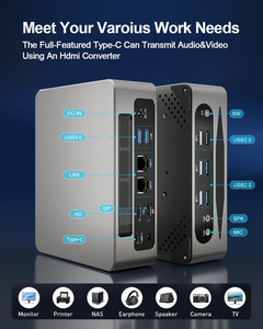 Mini PC HYSTOU Office <strong>Desktop</strong> Gaming <strong>Computer</strong> I7-1360P <strong>Processors</strong> 4K Lan DP Type-C 8 USB DDR5 Win 10/11 Pro - Product Image 3