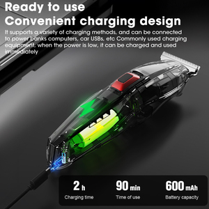 Lanumi 071 2024 tóc tông đơ người đàn ông Trung Quốc tốt nhất giá rẻ tóc Cắt Pin kim loại chất lượng tóc trimmers với 4 hướng dẫn Lược - Product Image 3