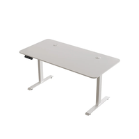 Bureau d'ordinateur moderne en bois convertible Wquantum AY-4, bureau de travail à domicile commercial, bureau debout réglable en hauteur à double moteur