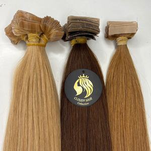 Wholesale CDYHAIRVN Factory Direct Tape In Human Hair Extensions Raw Cuticle Aligned Natural Straight Double Drawn - Product Image 2