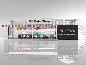 סיטונאי נייד קפה חיצוני חנות קפה בר קפה חנות Stand פופ עד תחנת קבינט Showcase נייד קפה קיוסק - Product Image 4