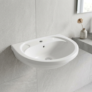Lavabo de Pared de Piedra Sinterizada Blanca, Lavamanos de Diseño para Hoteles, Villas y Proyectos Comerciales, Venta al Por Mayor - Product Image 2