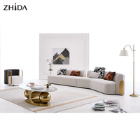 Luxuriöses Modernes Fünf-Sterne-Hotel Lobby-Sofa-Bett-Set mit Schwammfüllung für Fitness-Studio und Apartment-Wohnzimmer