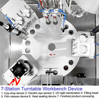 Machine automatique de remplissage et de scellage de gobelets de jus de raisin, machine d'emballage de gobelets de communion, machine de remplissage et de scellage de gobelets préremplis