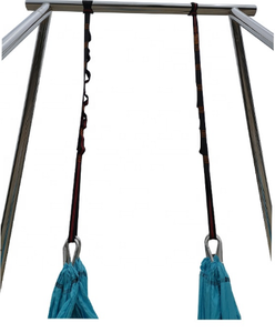 ขาตั้งโยคะแบบแขวน ห่วงโยคะแบบแขวน และผ้าไหมสำหรับโยคะแบบแขวน โครงโยคะแบบแขวนแบบพกพา ขาตั้งโยคะแบบแขวน โครงเหล็กสำหรับโยคะแบบแขวน ขาตั้งสวิงสำหรับใช้ในร่ม - Product Image 2