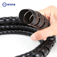 Protector de Mangueras Hidráulicas en Espiral y Tubo de Silicona Suave para Uso Industrial/Construcción, Protección de Cables y Tuberías de 8*9.4mm