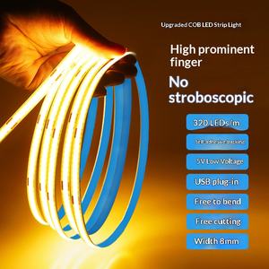 Tira de luz LED COB autoadhesiva USB de bajo voltaje 5V, tira de luz lineal para techo interior, personalizable, de alto brillo - Product Image 4