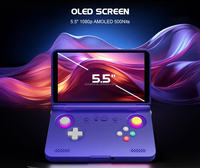 Retroid Pocket Flip 2, console de jeu rétro portable, WIFI BT5.0, Android 13, console de jeu rétro, écran tactile de 5,5 pouces, 5500 mAh, manette de jeu