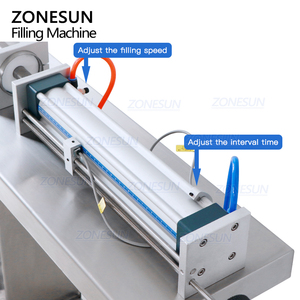 Machine de remplissage semi-automatique ZONESUN ZS-YTFS1D à pompe à piston pour liquides, boissons, détergents et lotions en bouteille - Product Image 4