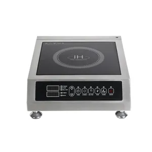 3.5kw प्रेरण कुकर स्टोव स्टेनलेस स्टील बिजली प्रेरण Cooktop टाइमर के साथ रेस्तरां पोर्टेबल प्रेरण हॉब