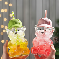 Verres à boire en forme d'ours en peluche au design classique, mignons et amusants, pour le café, le jus, le thé et le lait, pour une utilisation dans les restaurants