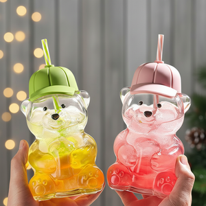 Verres à boire en forme d'ours en peluche au design classique, mignons et amusants, pour le café, le jus, le thé et le lait, pour une utilisation dans les restaurants - Product Image 4