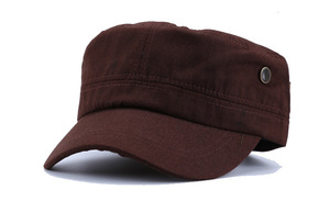 Mũ lưỡi trai nam màu xanh quân đội Mũ nam phiên bản Hàn Quốc của mũ lưỡi trai thông thường Mũ lưỡi trai bằng vải cotton vành phẳng - Product Image 4