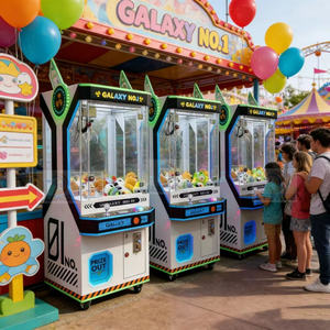 لعبة رافعة فولاذية لالتقاط الدمى المحشوة مع قارئ عملات لمراكز الألعاب تعمل بالعملات المعدنية - Product Image 5