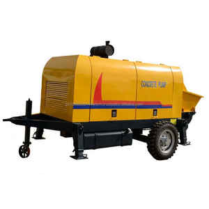 เครื่องยนต์ดีเซล กําลังขับ 60m3/h ปั๊มคอนกรีตแบบอยู่กับที่ - Product Image 3