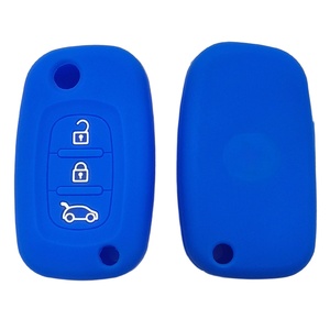 ปลอกกุญแจซิลิโคนขายส่งจากโรงงาน 3 ปุ่ม แบบนิ่ม สำหรับ Renault Clio Captur Megane Dacia Duster Sandero Logan รีโมทแบบพับได้ - Product Image 2