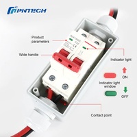 Disjoncteur photovoltaïque extérieur DC 500V IP20, boîtier de déconnexion solaire 1 chaîne 32A, interrupteur MCB PV