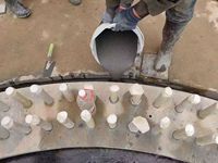 Coulis cimentaire moderne à basse température haute performance pour la construction de fondations d'éoliennes