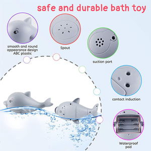 ของเล่นอาบน้ำสำหรับเด็กวาฬตรวจจับไฟฟ้าทำจากพลาสติกทนทานสำหรับห้องน้ำของทารก - Product Image 3
