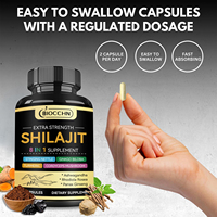 Meilleur prix pour les capsules de résine de Shilajit de l'Himalaya, stimulant énergétique à base de plantes pour hommes, fabricant de capsules en marque privée végétaliennes