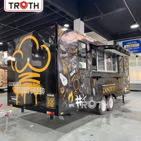 Camion de restauration de pizzas et de snacks entièrement équipé et abordable, avec cuisine complète, certifié DOT