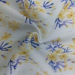 <span class=keywords><strong>Tissu</strong></span> en mousseline de soie Jacquard en polyester Offre Spéciale 100% avec motif <span class=keywords><strong>à</strong></span> <span class=keywords><strong>pois</strong></span> en lurex métallique pour robes de filles pour vêtements de mariage - Product Image 5