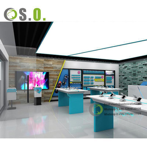 Custom Cellphone Repair Store <b>Phone</b> Showcase Mobile <b>Phone</b> Display <b>Table</b> Glass Store Mobile <b>Phone</b> Display Showcase - Product Image 2