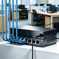 GIANTECH GT-308 8-Port Full Gigabit Ethernet Switch 32G RJ45 1000Mbps Desktop Duplex Plug & Play QoS IP Kamera Jaringan Kantor