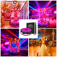 Machine de photomaton portable SHTX la mieux notée, application ChackTok pour les événements d'anniversaire, les mariages, photomaton en verre rotatif à 360 degrés